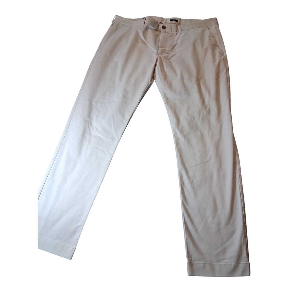 J.Crew Flex Slim Chino Pants Mens 38x32 Stone Beige Khaki Trousers